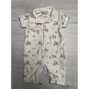 Baby Cotton polo club baby romper Pima cotton newborn‎